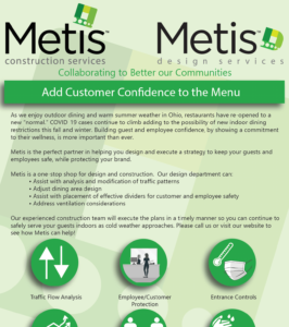add customer confidence to the menu